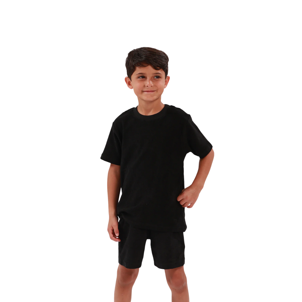 Polera Negra de Algodón Unisex - Imagen 2