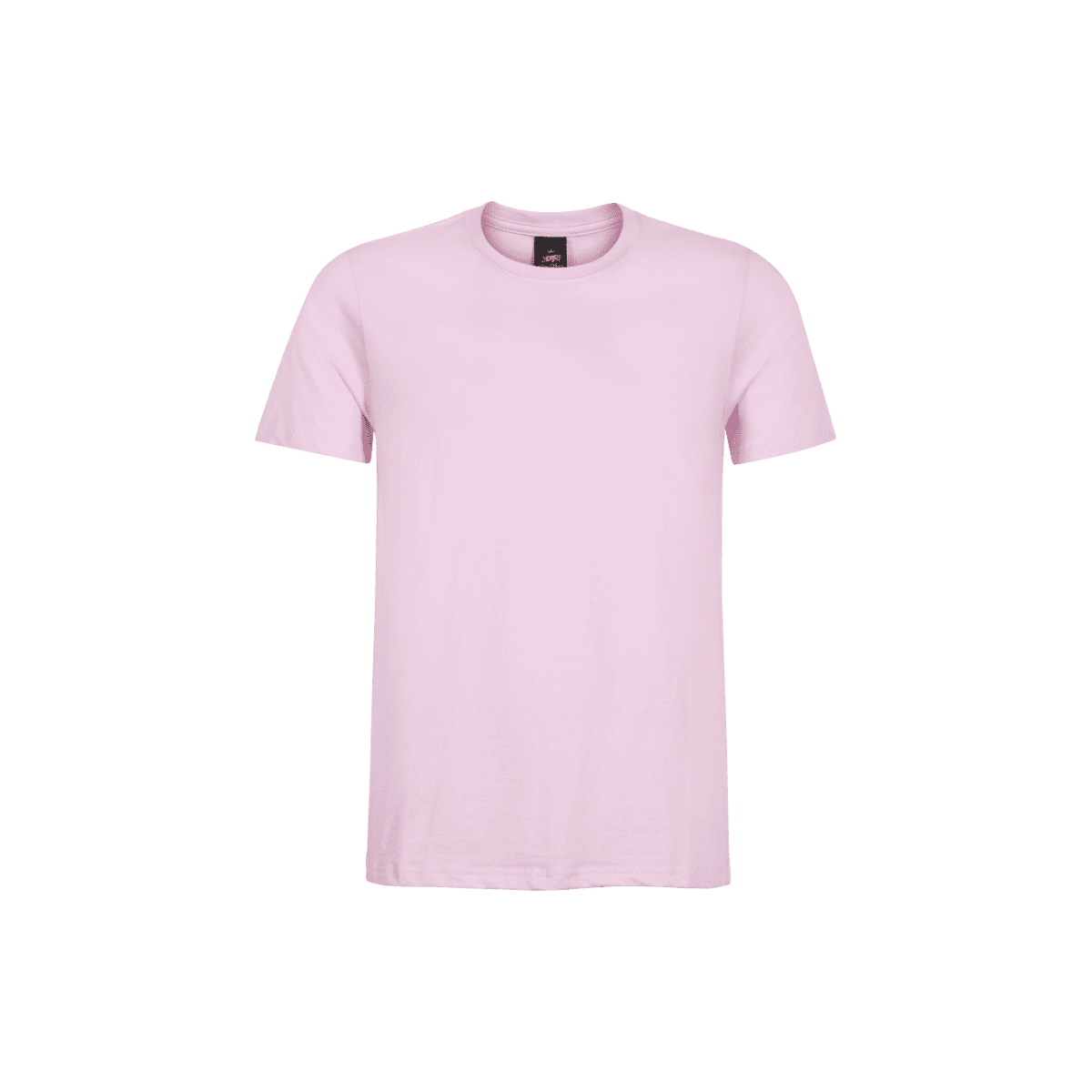 Polera lisa rosa pastel algodón unisex